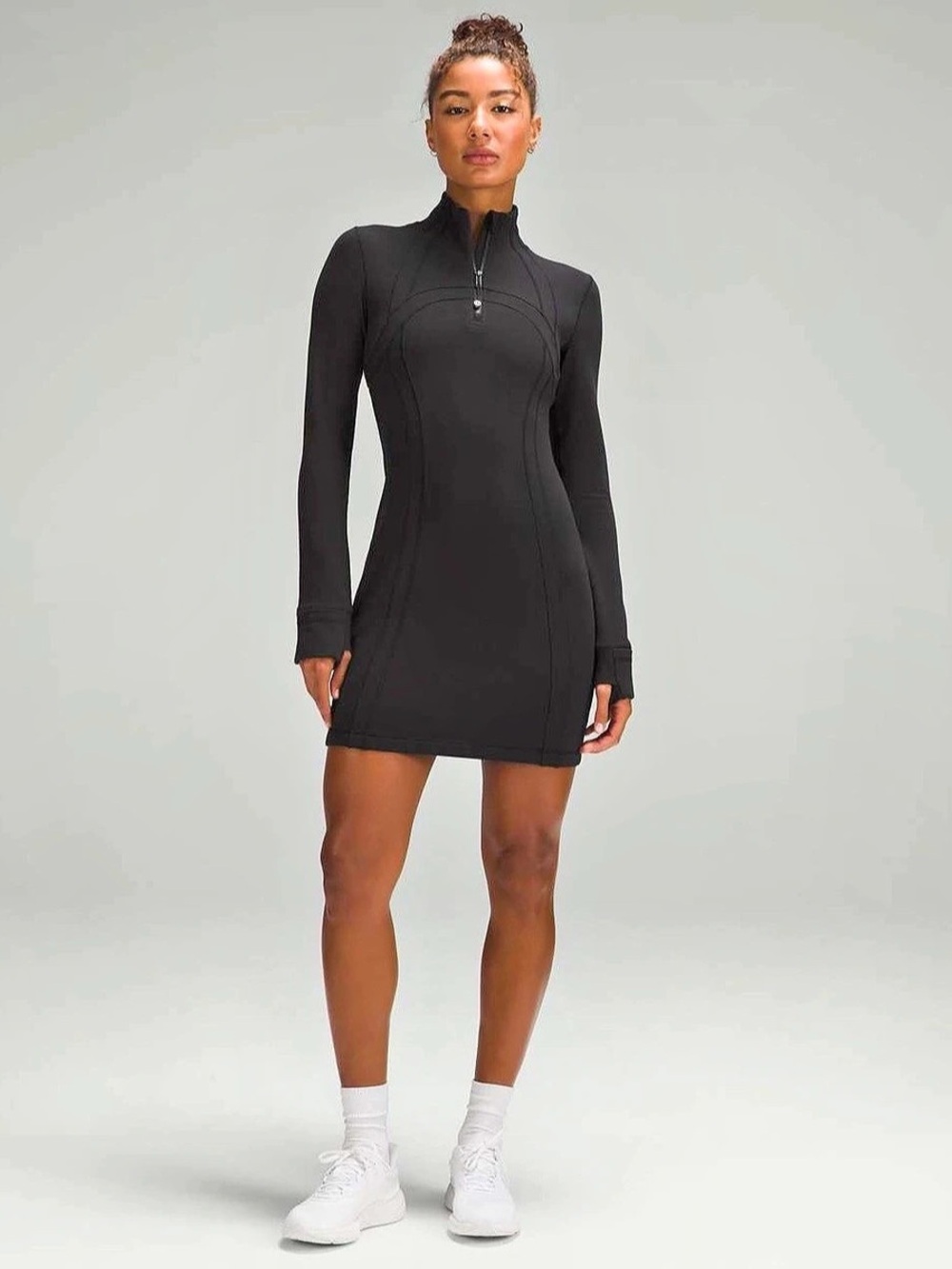 lululemon Define Long-Sleeve Dress *Luon Black Mini Size 6